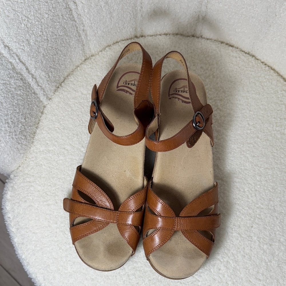 Dansko Brown Strappy Sandals